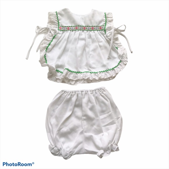 Vintage 2-Piece Apron Lace Summer Set